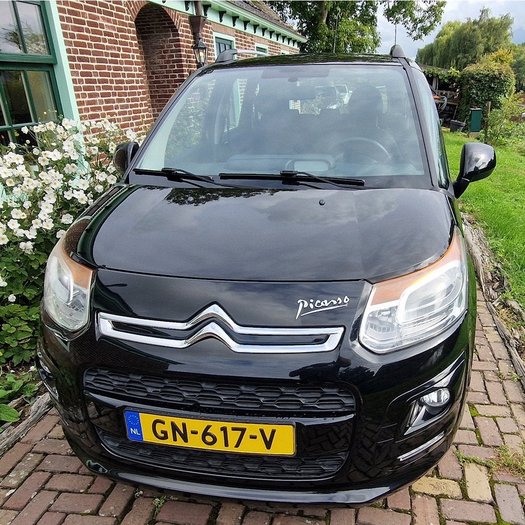 Citroën C3 Picasso 1.4 VTI 70KW 2013 Zwart 80.450km Trekhaak, Auto's, Citroën, Voorwielaandrijving, Stof, Zwart, Handgeschakeld