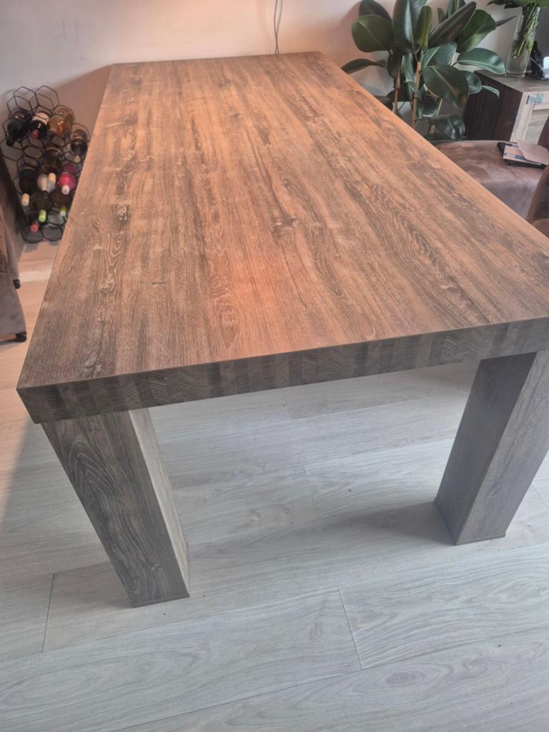 6 persoons eettafel T.e.a.b, Huis en Inrichting, Tafels | Eettafels, 50 tot 100 cm, 200 cm of meer, Rechthoekig, Ophalen