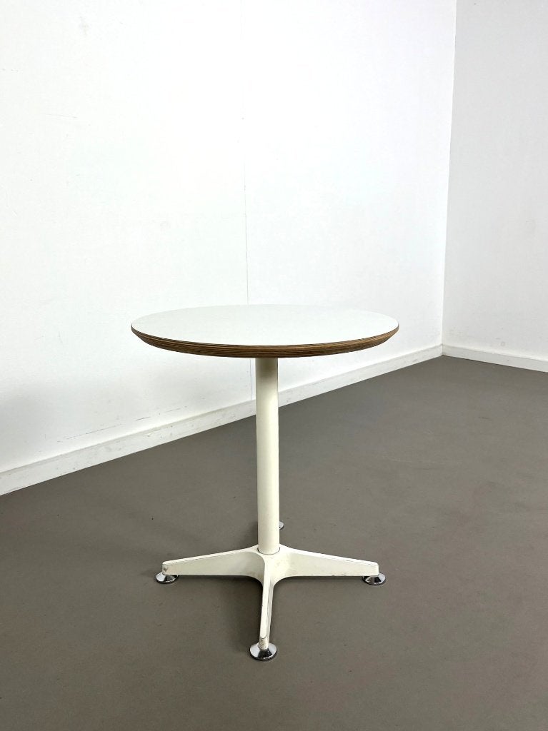 Rond vintage design bijzettafeltje ,multiplex , jaren 60., Ophalen