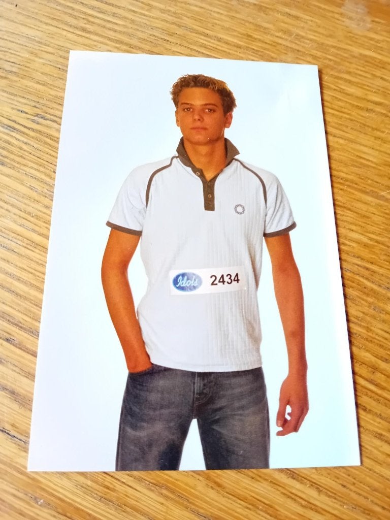 Jim Bakkum Idols kaart 1, Ophalen of Verzenden, Zo goed als nieuw, Foto of Kaart