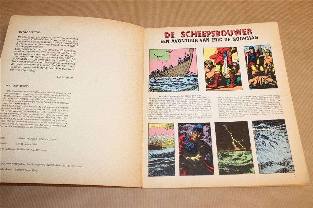 De Scheepsbouwer — Eric de Noorman Strip — Kresse [1968], Eén stripboek, Ophalen of Verzenden, Gelezen
