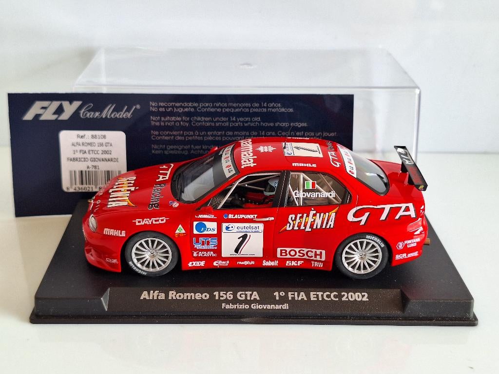 Fly 1/32 ref 88108 Alfa Romeo 156 gta 1 fia etcc 2002 A-781, Overige merken, Racebaan, Fly, Nieuw