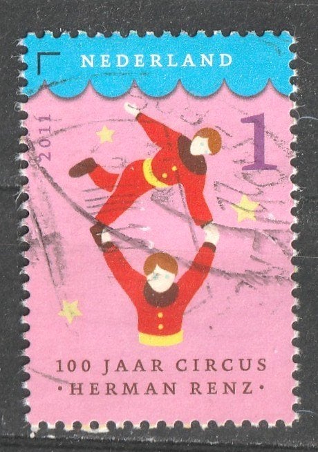 ingrid --nvph 2875 Circus Herman Renz  2011, Verzenden, Na 1940, Gestempeld