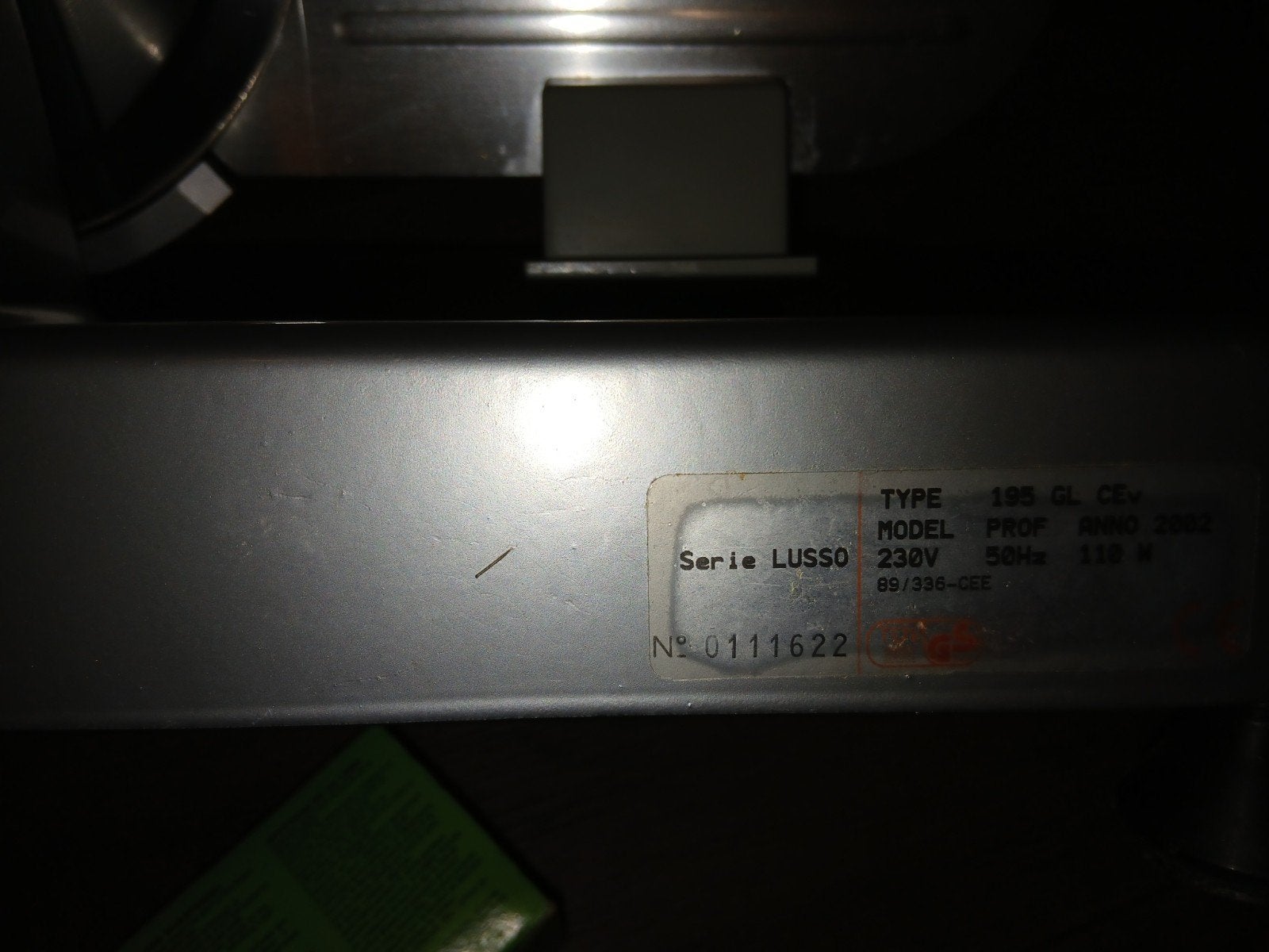 lux vlees snijmachine, Ophalen, Zo goed als nieuw