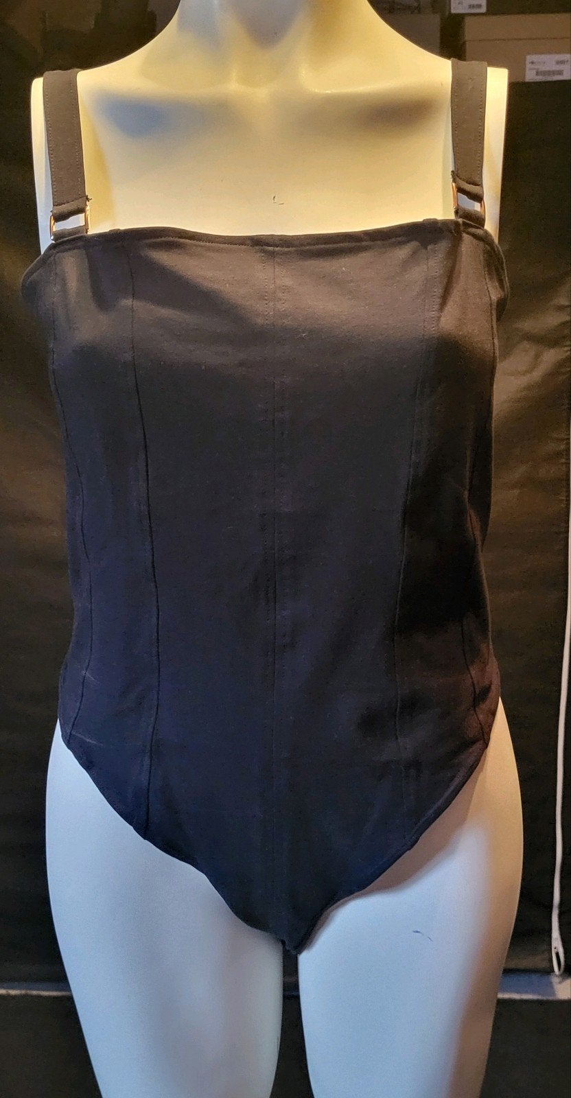 Zwarte body met verstelbare bandjes nieuw, H&M, Ophalen of Verzenden, Zwart, Body of Korset