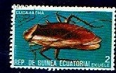 Fauna - Dieren - Kakkerlak - Guinée Ecuatorial - gebr, Verzenden, Gestempeld, Dier of Natuur
