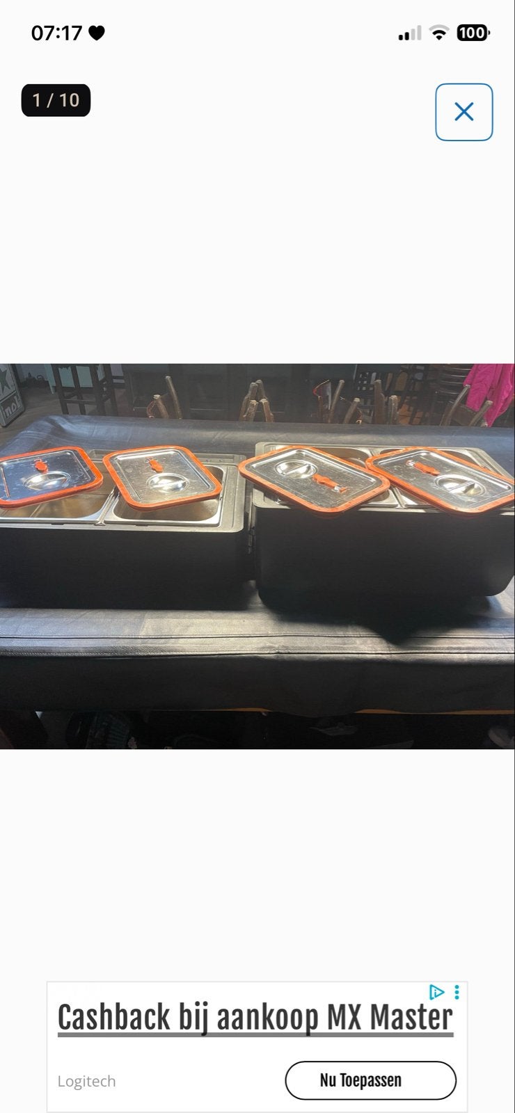 Rieber Thermoport GN 1/2 Warmhoudbakken (2 stuks), Ophalen, Gebruikt