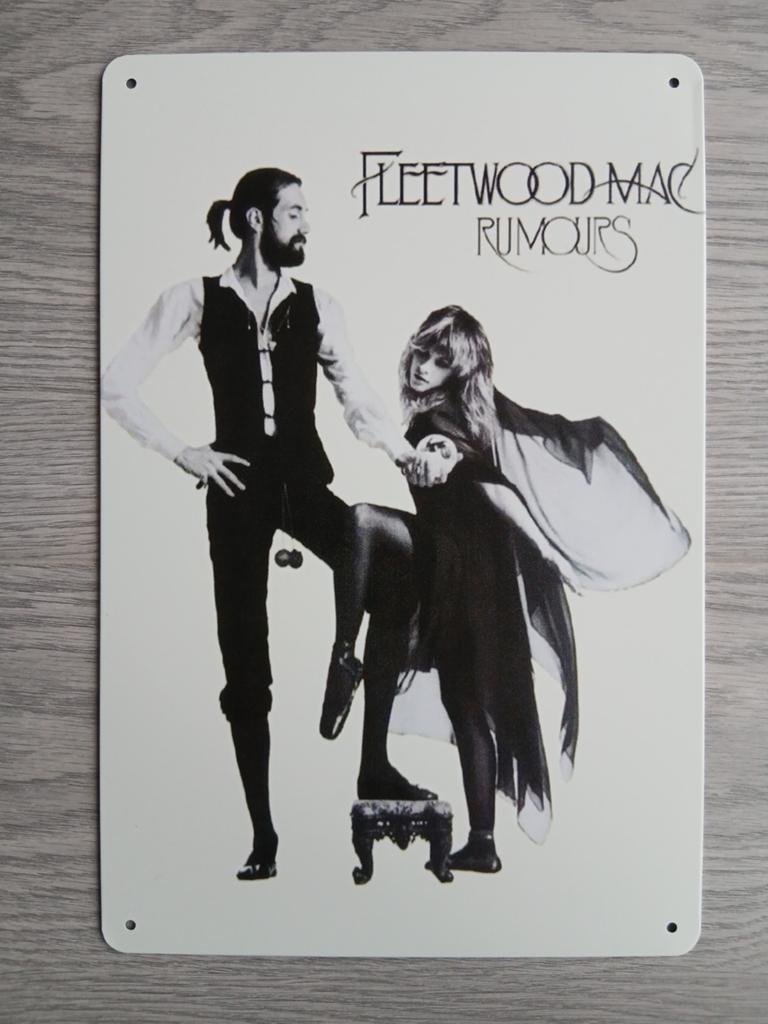 Fleetwood Mac Rumours 20x30 cm Metalen Reclamebord, Ophalen of Verzenden, Nieuw, Poster, Artwork of Schilderij