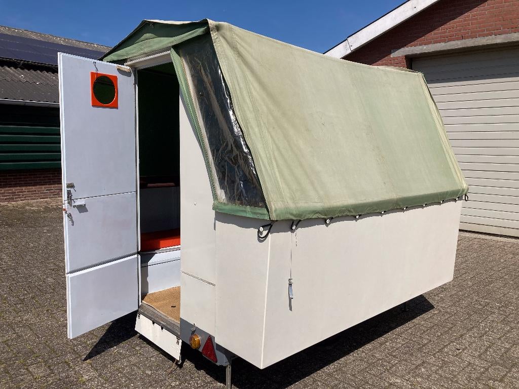 Vouwwagen (zelfbouw unieke vouwwagen jaren 60), Caravans en Kamperen, Ophalen, Overige kleuren, Tot en met 2