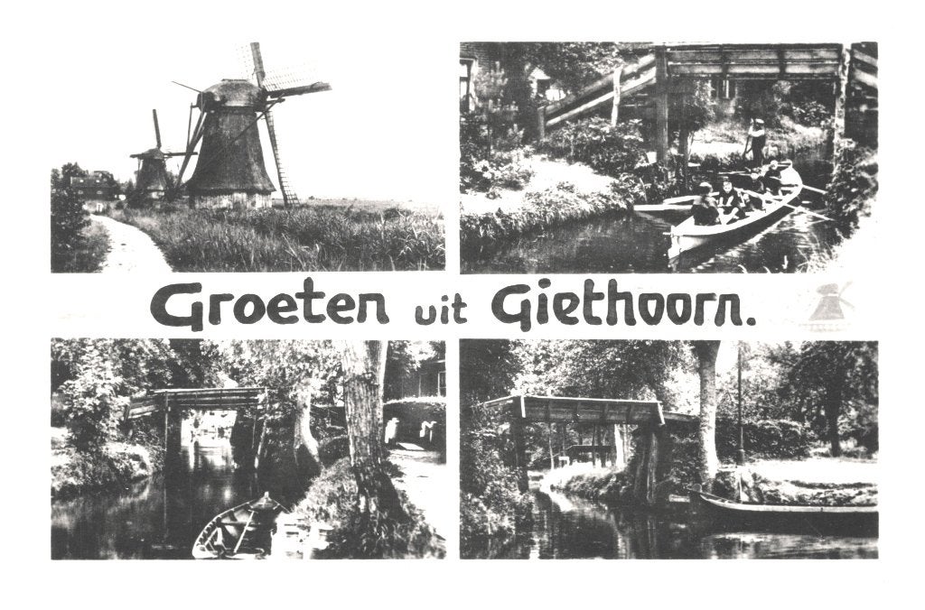 968218	Giethoorn	jr 50 60	 	 	Gelopen met postzegel, Ophalen of Verzenden, 1940 tot 1960, Gelopen, Overijssel