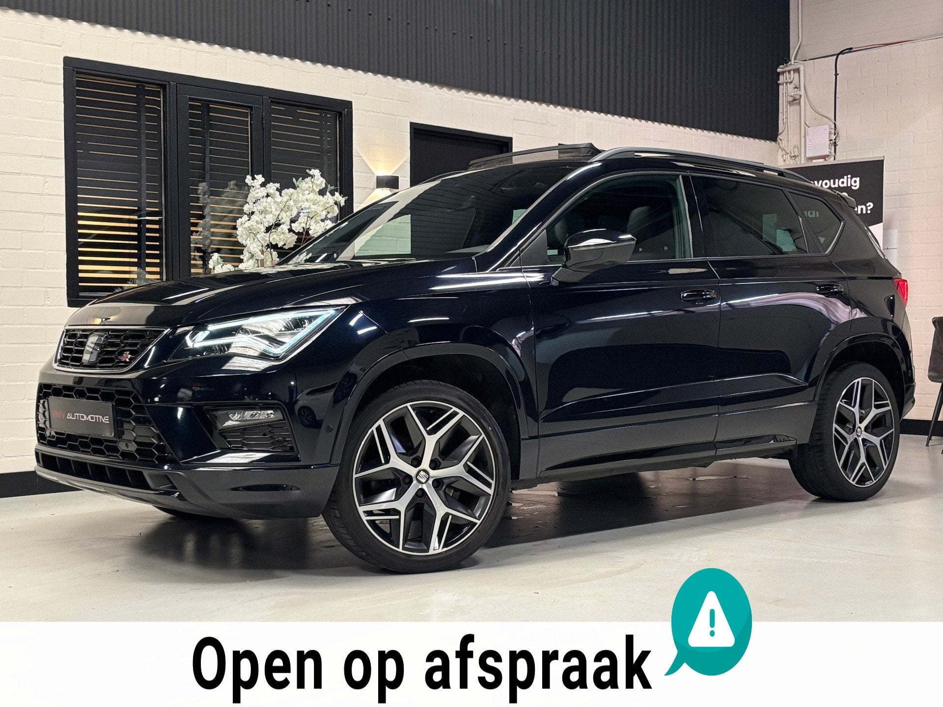 Seat ATECA 1.5 TSI FR Business Intense Pano|Led|Cam|ACC|Sfee, Auto's, 4 cilinders, 150 pk, Zwart, Bedrijf