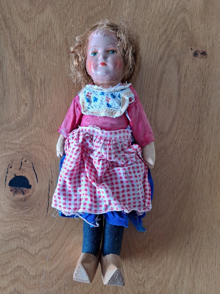 antiek/brocante popje uit 1935, Ophalen of Verzenden