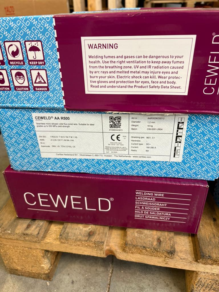 Lasdraad Ceweld AA R500, Ophalen