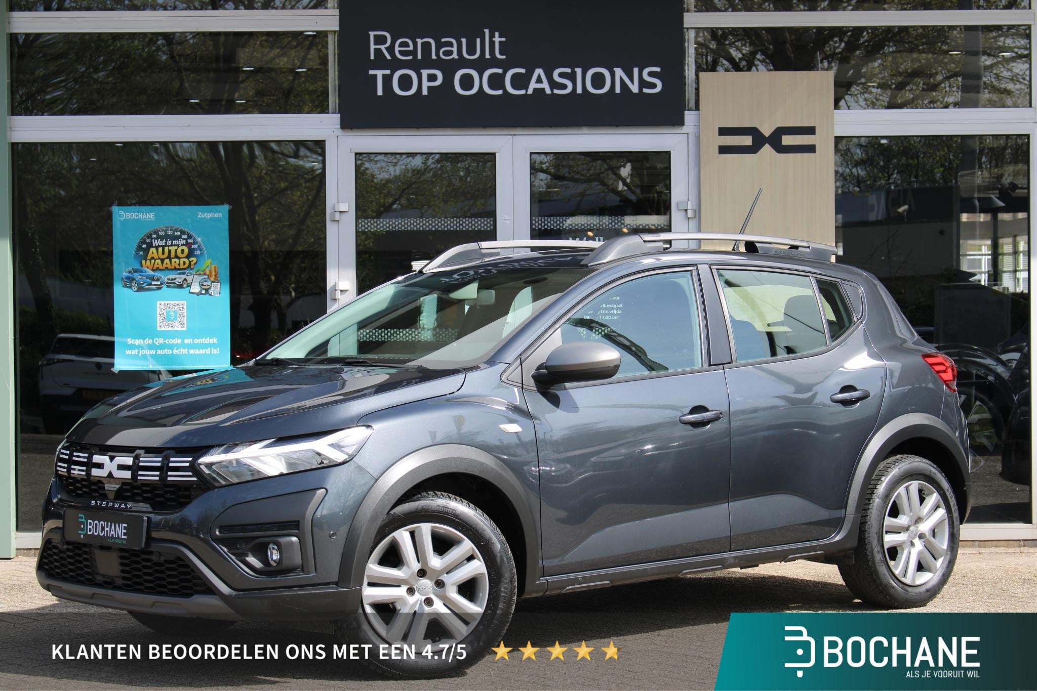Dacia Sandero Stepway 1.0 TCe 90 Comfort | Automaat | Cruise, Auto's, Dacia, Stof, Met garantie (alle), 91 pk, 3 cilinders