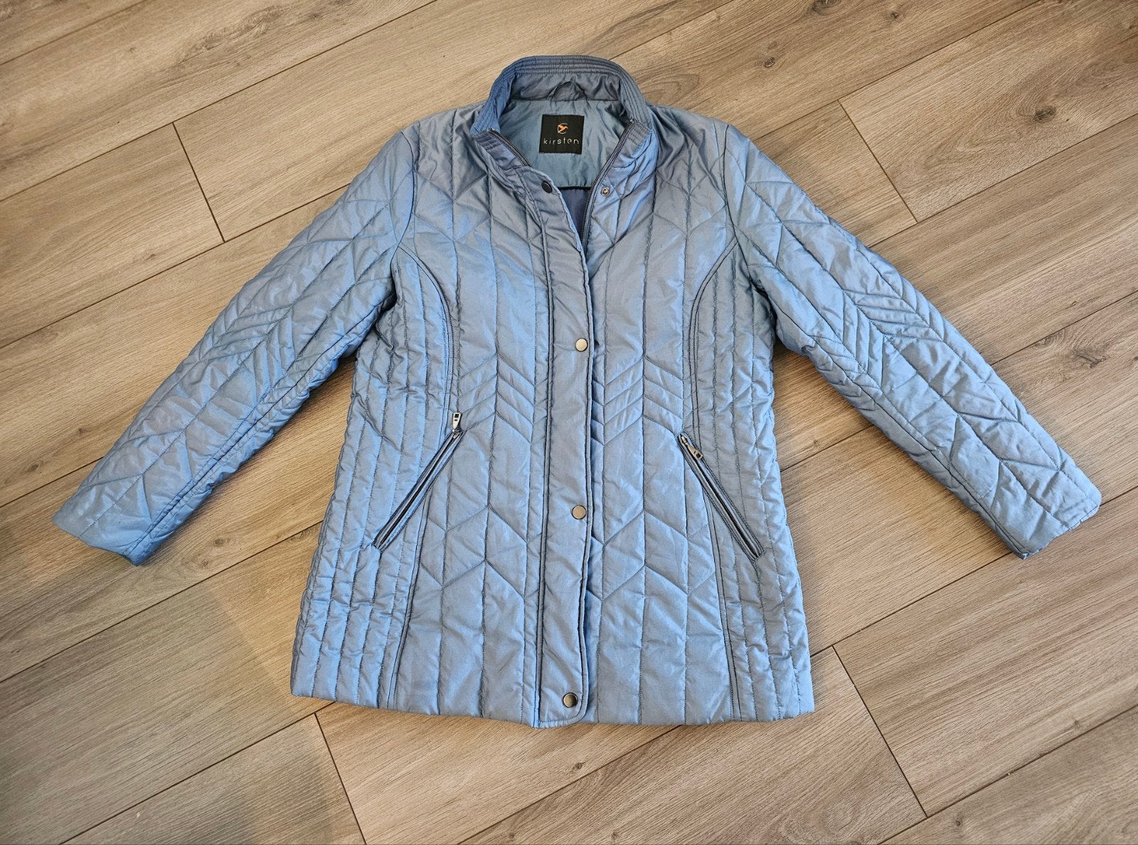 Kirsten prachtige blauwe jas mt 42 in zeer goede staat., Kleding | Dames, Ophalen of Verzenden, Zo goed als nieuw, Maat 42/44 (L)