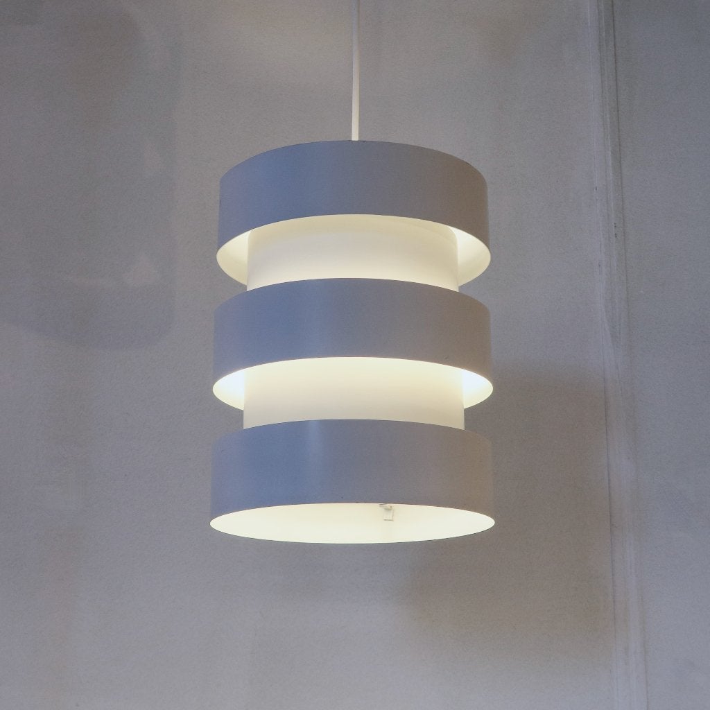 hanglamp Eiffel Hammerborg Fog & Mørup metaal wit 60s 70s, Gebruikt, Fog & Mørup, -, -
