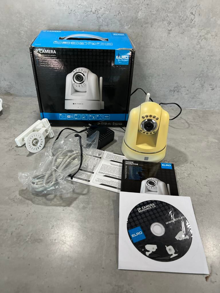 ELRO WiFi IP Camera - Binnen/Buiten Bewakingscamera, Ophalen of Verzenden, Zo goed als nieuw, Binnencamera