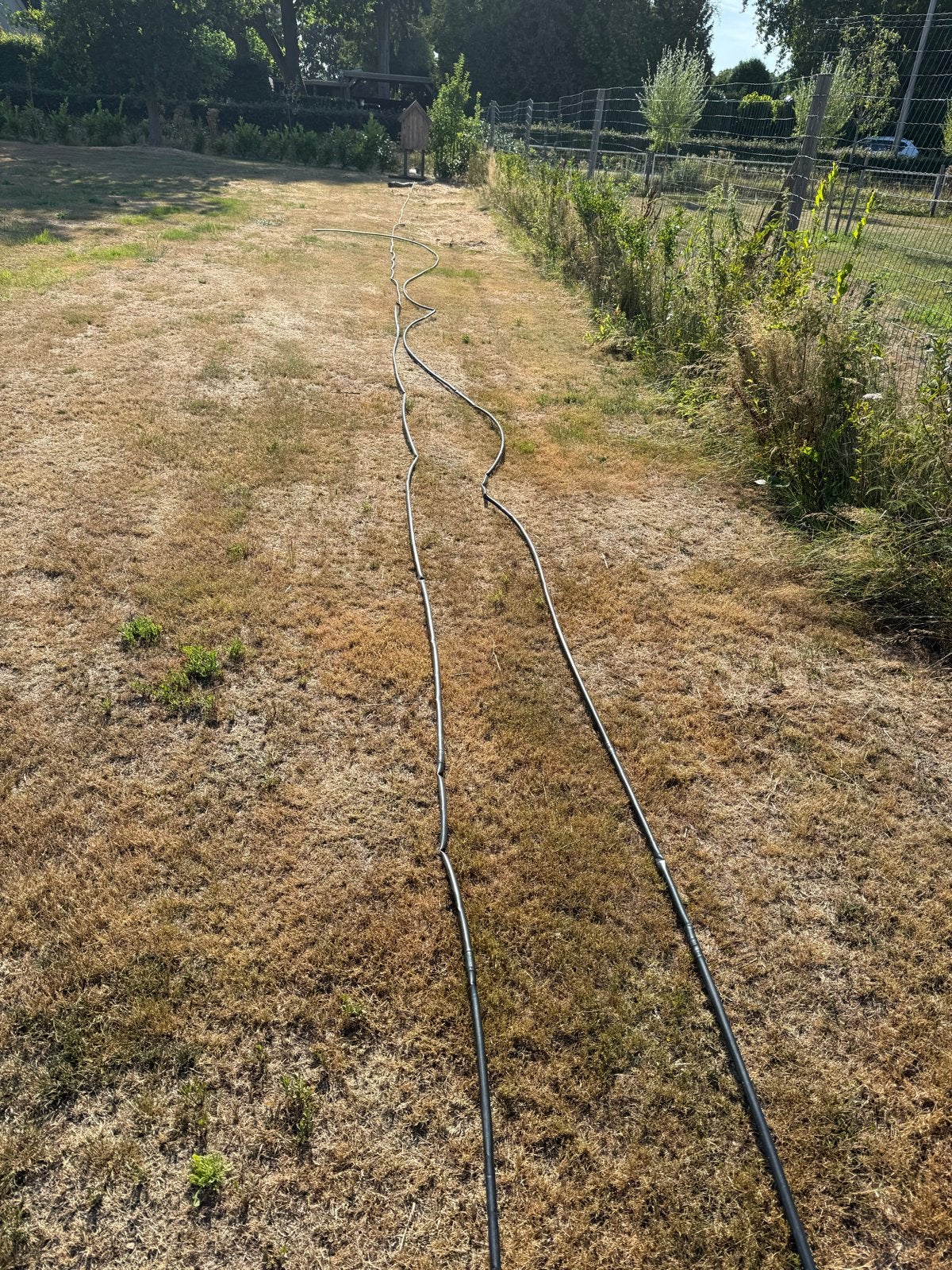 Lange goedwerkende druppelslang circa 200 meter!, Tuin en Terras, Tuinslangen, Ophalen of Verzenden, Gebruikt, Tuinslang