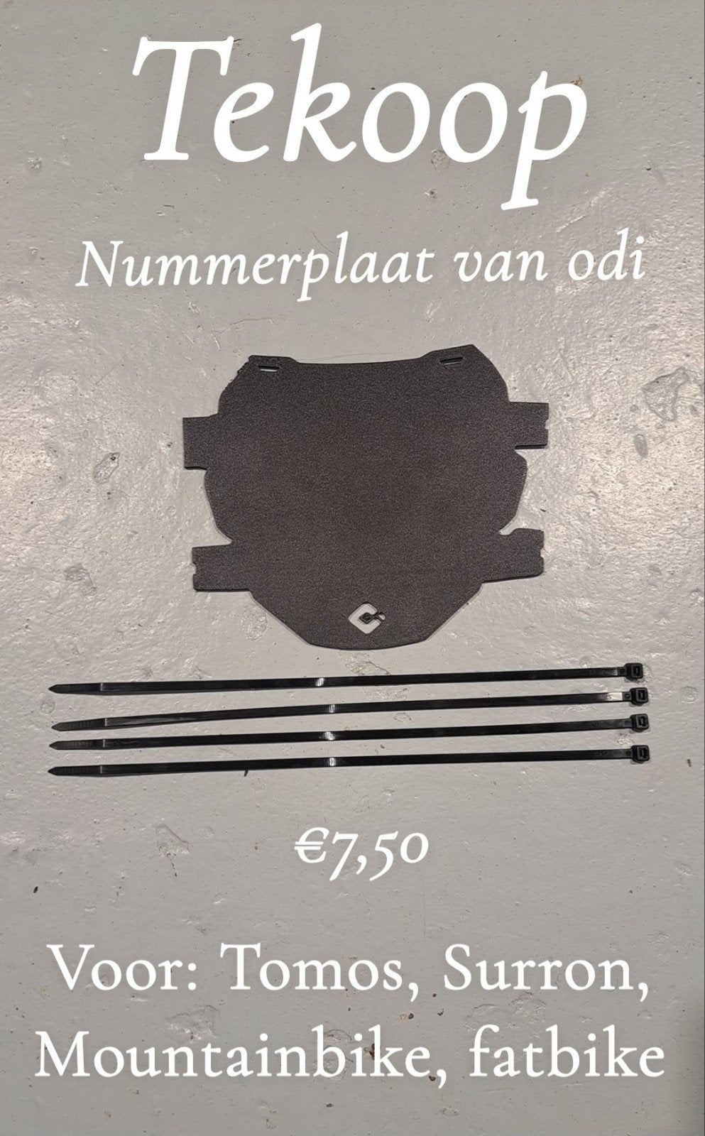 Odi nummerplaten verkijgbaar in 3 kleuren!, Fietsen en Brommers, Brommers | Tomos, Ophalen of Verzenden, Nieuw, Overige modellen