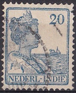 Ned. Indië – Koningin Wilhelmina - gebruikt – NVPH 121, Ophalen of Verzenden, Gestempeld, Nederlands-Indië