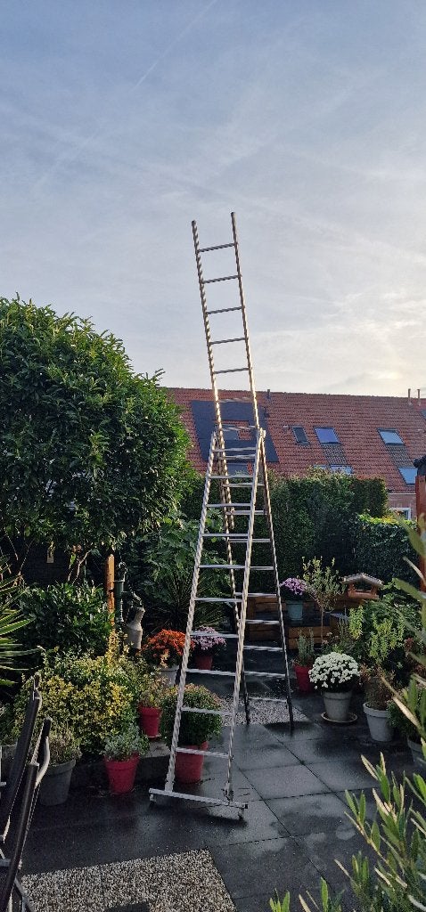 aluminium ladder, 3 delig, 3x10 sporten