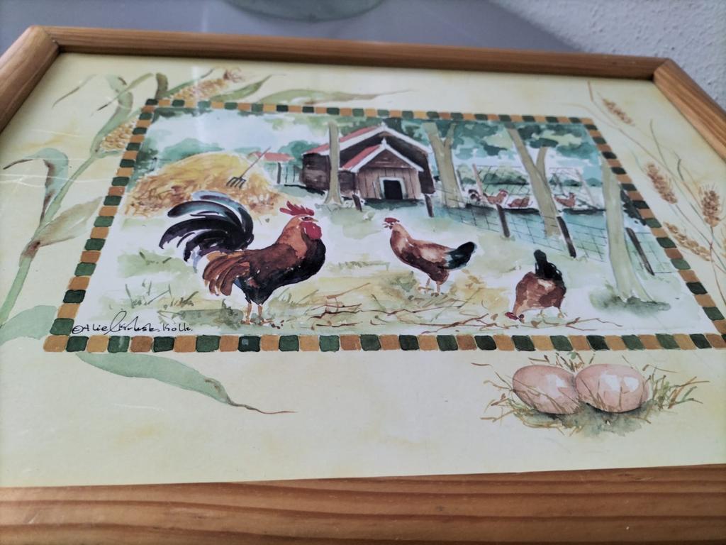 Schootkussen/schootdienblad, kip, Huis en Inrichting, Woonaccessoires | Dienbladen, Ophalen of Verzenden, Zo goed als nieuw, Rond