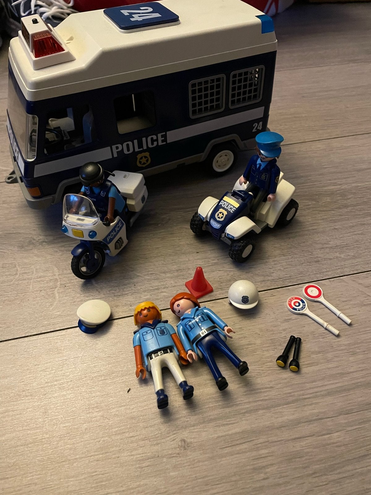 Playmobil Politie Set, Kinderen en Baby's, Speelgoed | Playmobil, Gebruikt, Losse onderdelen, Voertuig, Ophalen of Verzenden