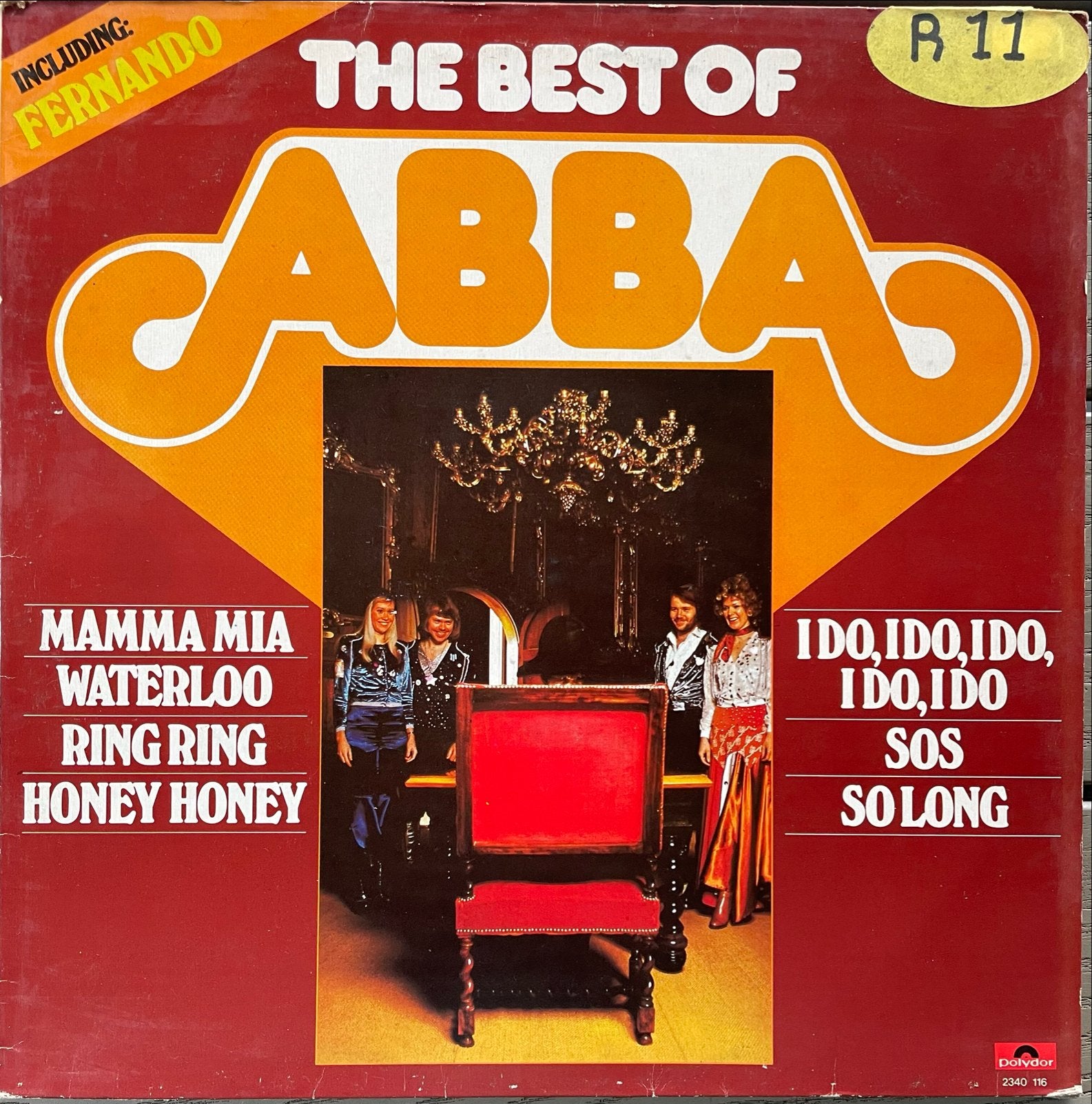 ABBA - The Best Of ABBA LP (Polydor, 1975), LP, Gebruikt, Pop, Ophalen of Verzenden
