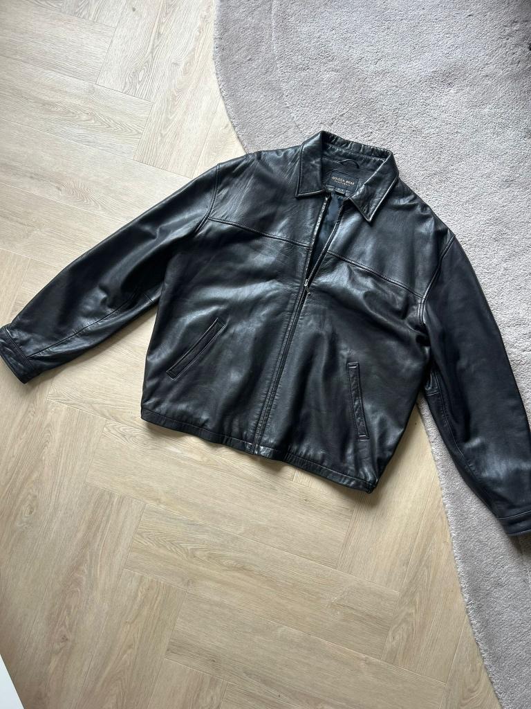 Golden Bear Sportswear Leren Jas Zwart Maat XL, Golden Bear, Zwart, Maat 56/58 (XL), Ophalen of Verzenden