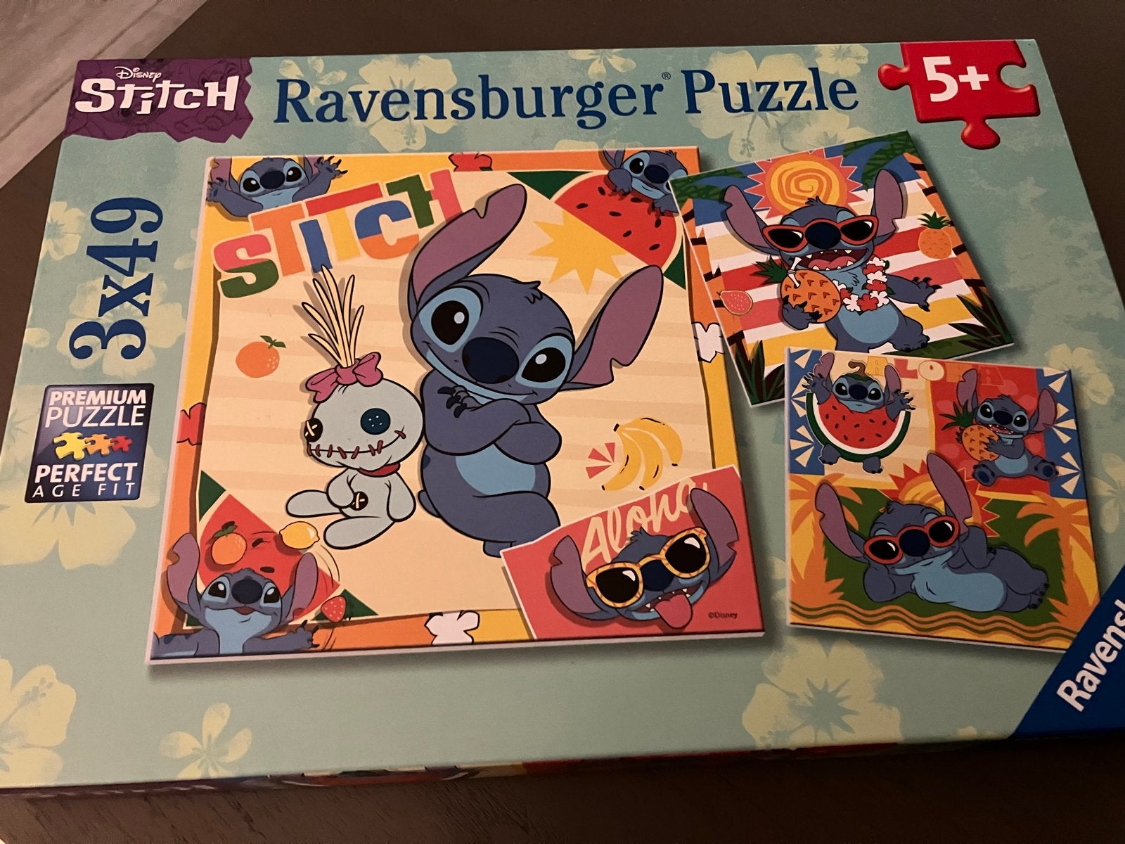 Ravensburger Disney Stitch Puzzel 3x49 stukjes 5+, Ophalen of Verzenden, 10 tot 50 stukjes, Nieuw, 6 jaar of ouder