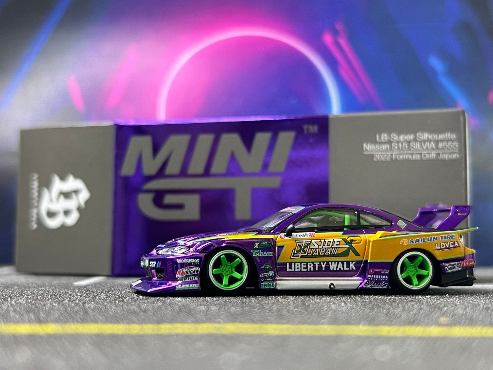 MiniGT Nissan Silvia (S15) LB-Super Silhouette, Ophalen of Verzenden, Auto
