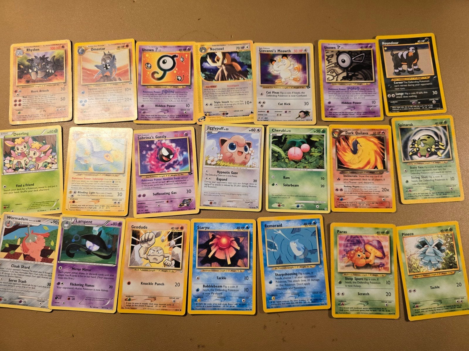 Grote verzameling Pokémon kaarten - Diverse types, Ophalen of Verzenden, Gebruikt, Meerdere kaarten