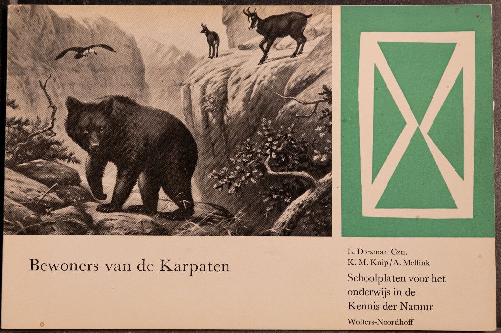 Schoolplaat boekje – Bewoners vd Karpaten , Ophalen of Verzenden, Natuur en Biologie