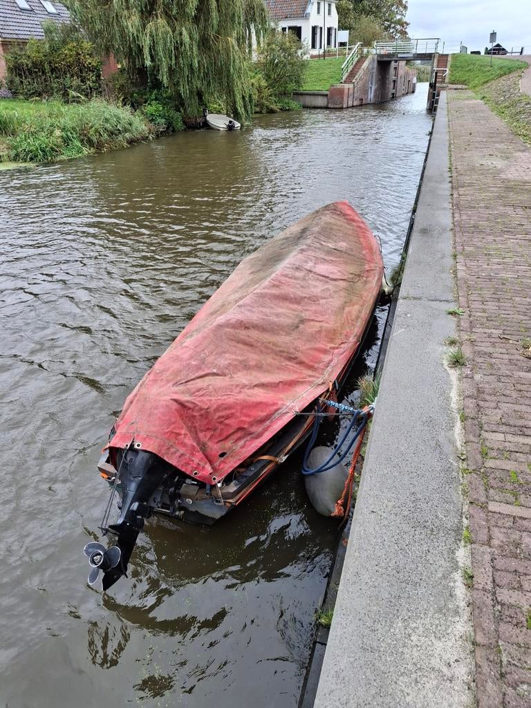 Vlet open boot motorbootje dagjesboot sloep, Ophalen, Gebruikt