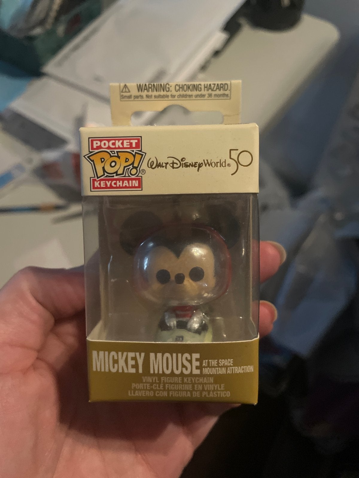Funko Pop! Keychain Mickey Mouse Space Mountain Disney 50th, Ophalen of Verzenden, Nieuw