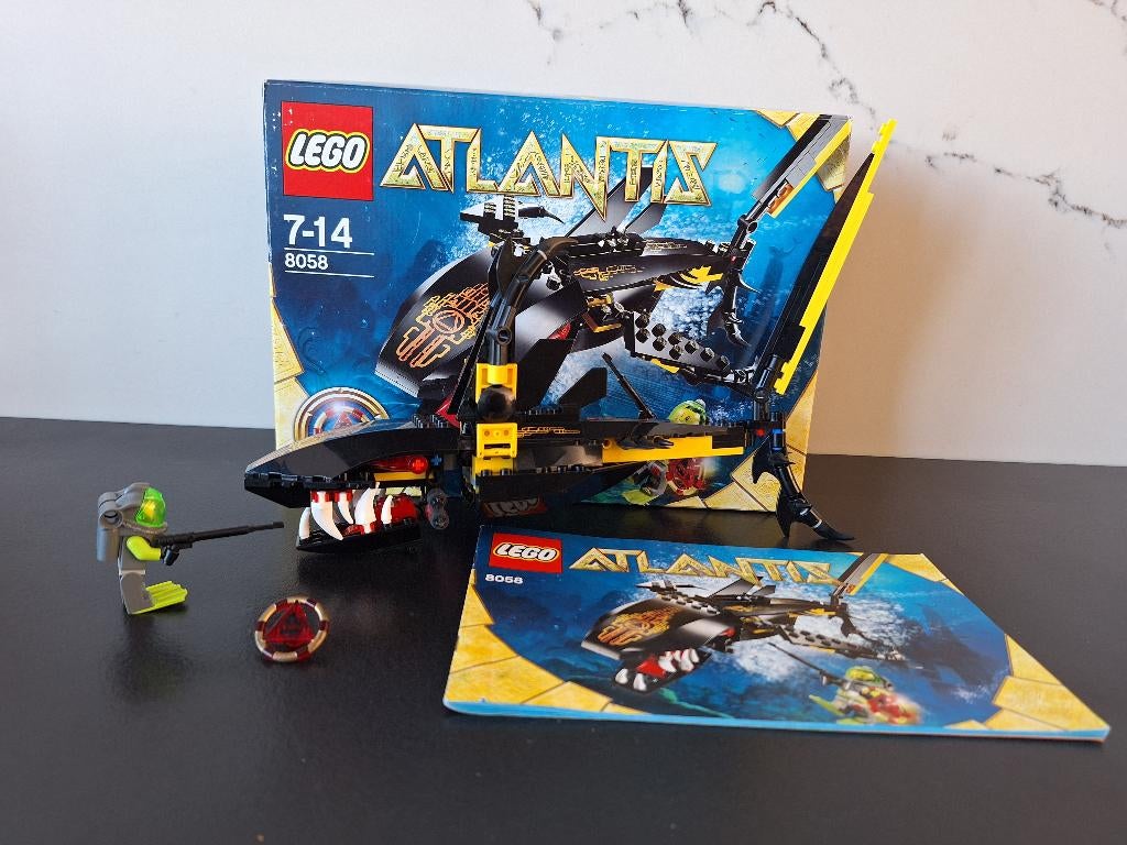 Lego 8058 Atlantis - Bewaker van de diepzee, Compleet, Overige thema's, Lego, Ophalen of Verzenden