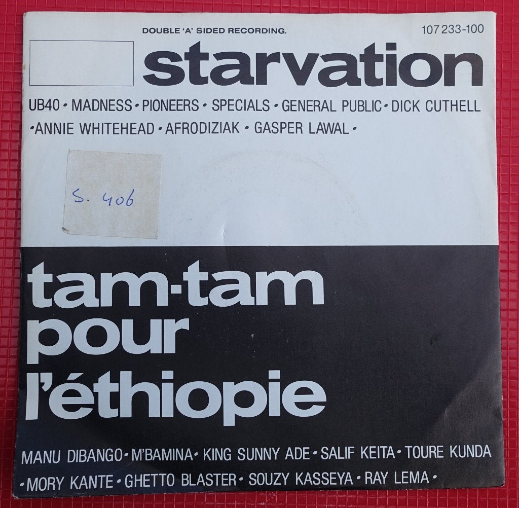 Starvation / Tam-Tam Pour L'Ethiopie - Diverse Artiesten, Wereldmuziek, 7 inch, Ophalen of Verzenden, EP