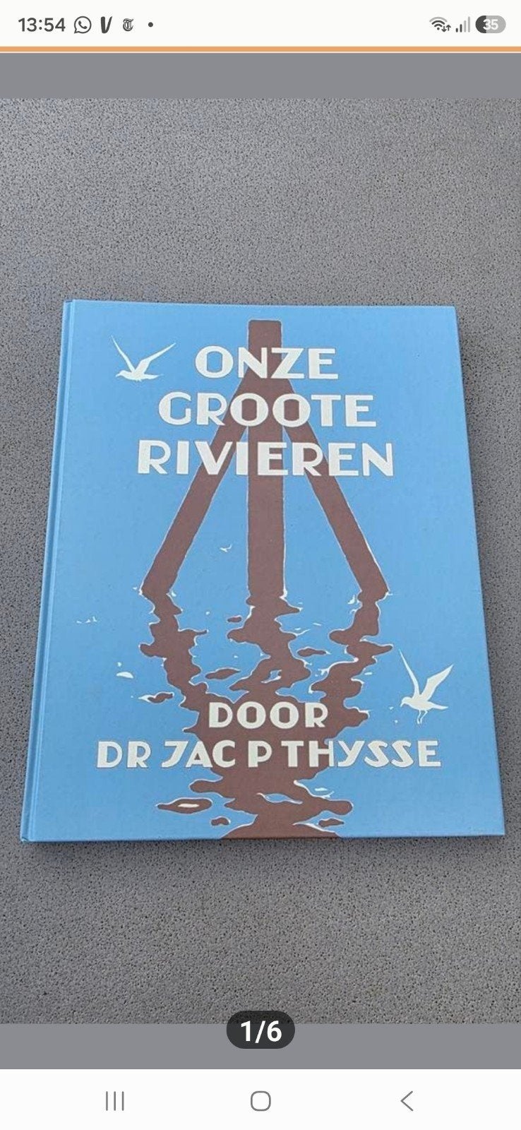 Boek: Onze Groote Rivieren door Dr. Jac. P. Thijsse, Ophalen of Verzenden, Gelezen, Jac  P. Thijsse