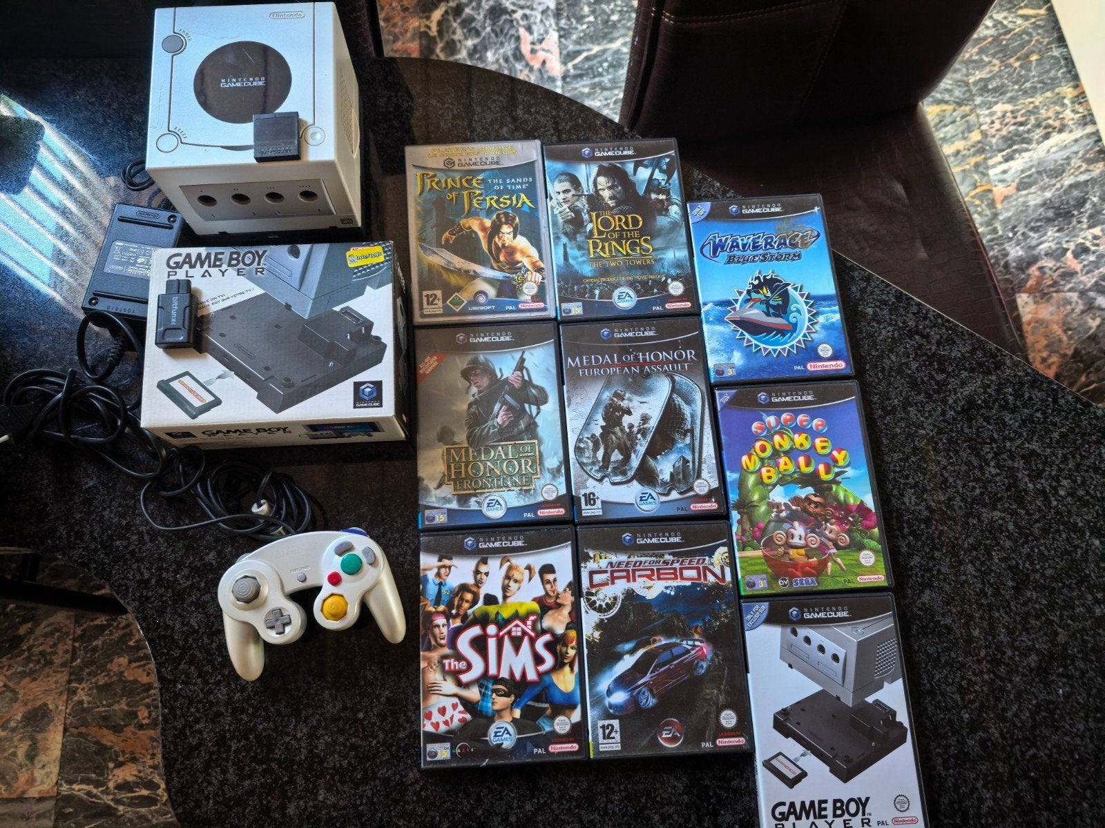 Nintendo Pearl White GameCube (hdmi) bundel met Game Boy Pla, Spelcomputers en Games, Wit, Ophalen of Verzenden, Zo goed als nieuw