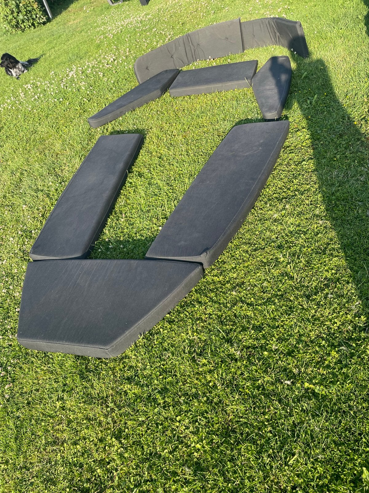 Donkergrijze kussenset voor Wecosloep 635, Watersport en Boten, Accessoires en Onderhoud, Ophalen, Gebruikt, Interieur en Kussens