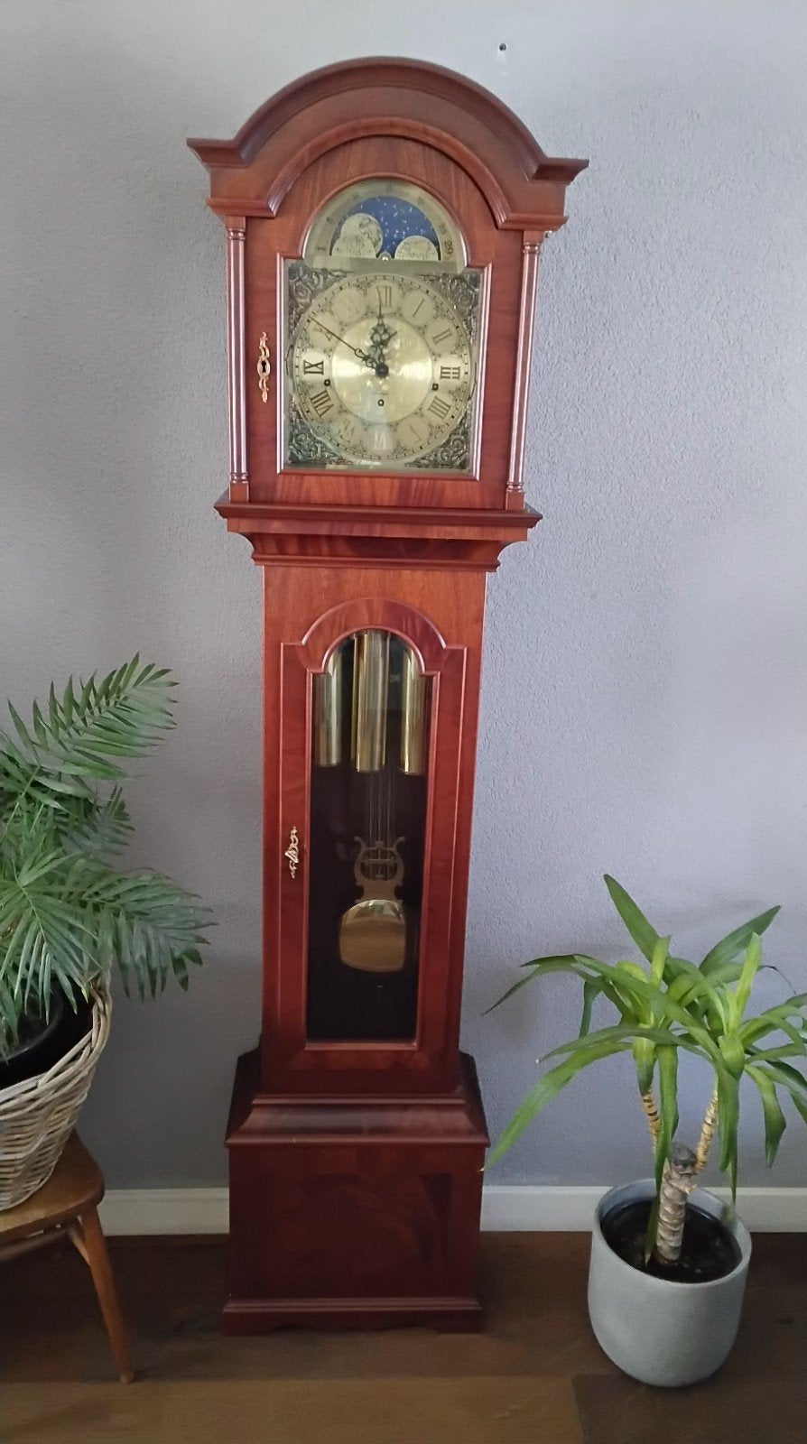 staand horloge met kieninger uurwerk 197 cm hoog, Ophalen