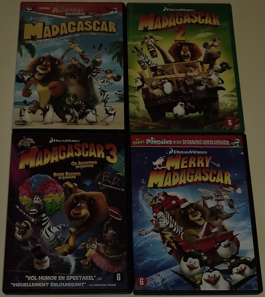 Film-Serie *** MADAGASCAR *** Complete Serie, Nederlands, Ophalen of Verzenden, Zo goed als nieuw, Vanaf 6 jaar