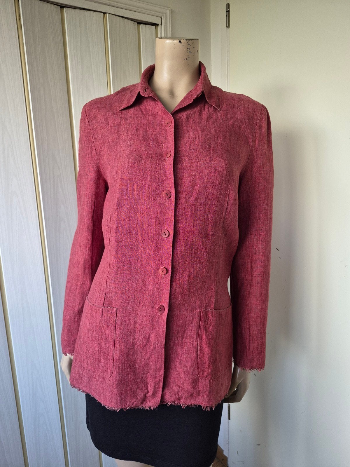 Caroline Biss blouse/jasje linnen roze maat 40/42, Maat 38/40 (M), Ophalen of Verzenden, Zo goed als nieuw, Roze