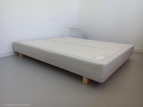Ikea Sultan Aukra boxspring 160x200 cm, Ophalen, Gebruikt, 200 cm, Grijs