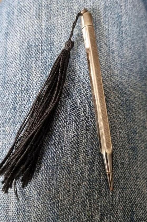 Zilveren vulpotloodje., Verzamelen, Pennenverzamelingen, Ophalen of Verzenden, Zo goed als nieuw, Vulpen, Overige merken