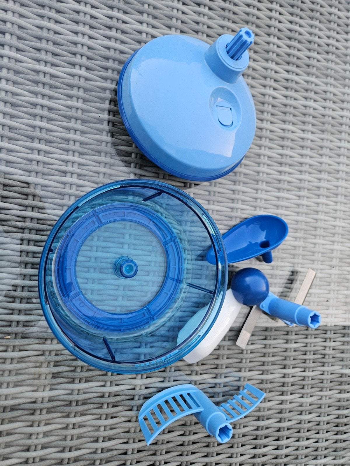 Tupperware Quick Chef Junior - Blauw, Blauw, Overige typen, Ophalen of Verzenden, Zo goed als nieuw