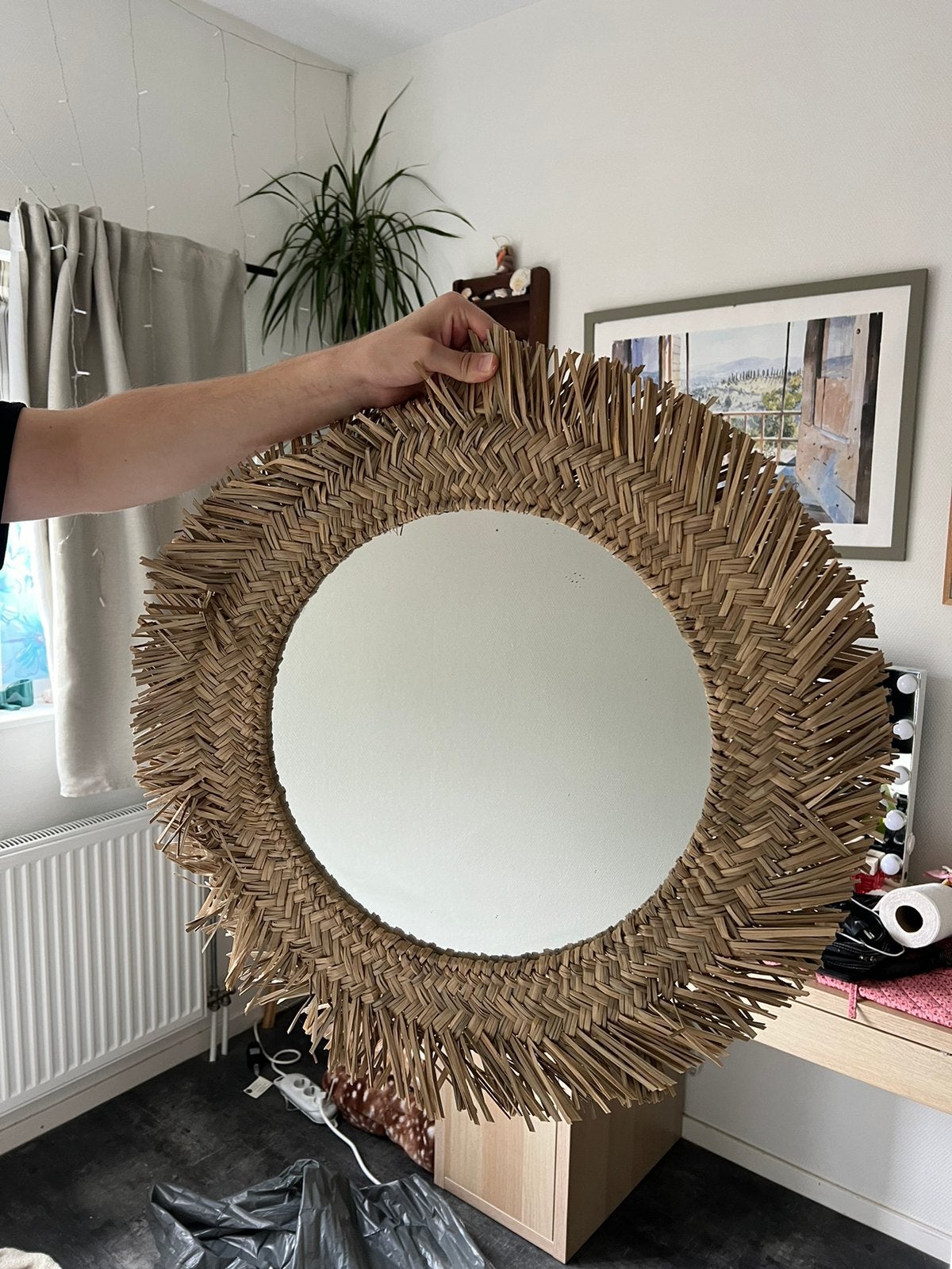 IKEA VRIGSTAD spiegel, Ophalen, Minder dan 50 cm, Zo goed als nieuw, Minder dan 100 cm