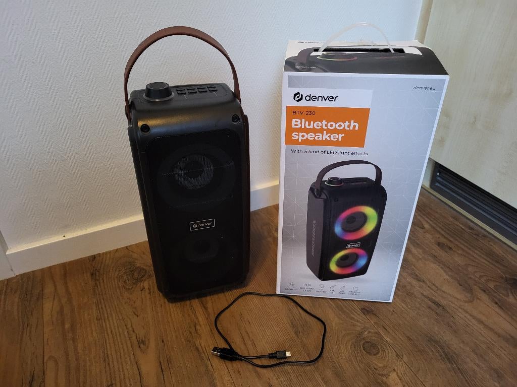 Denver Bluetooth Speaker met led licht effecten, Audio, Tv en Foto, Luidsprekers, Overige merken, Overige typen, Ophalen of Verzenden