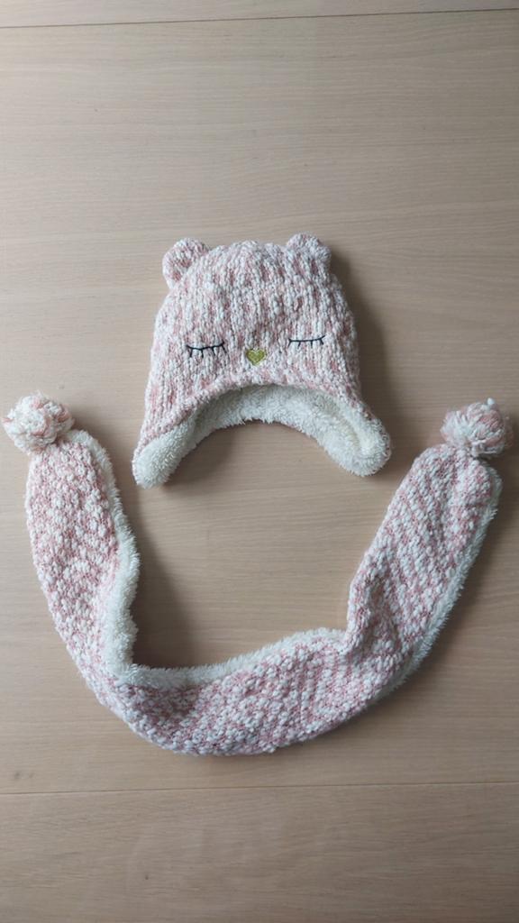 Schattige Roze Muts en Sjaal Set voor Kinderen, Kinderen en Baby's, Kinderkleding | Mutsen, Sjaals en Handschoenen, Setje, Jongen of Meisje
