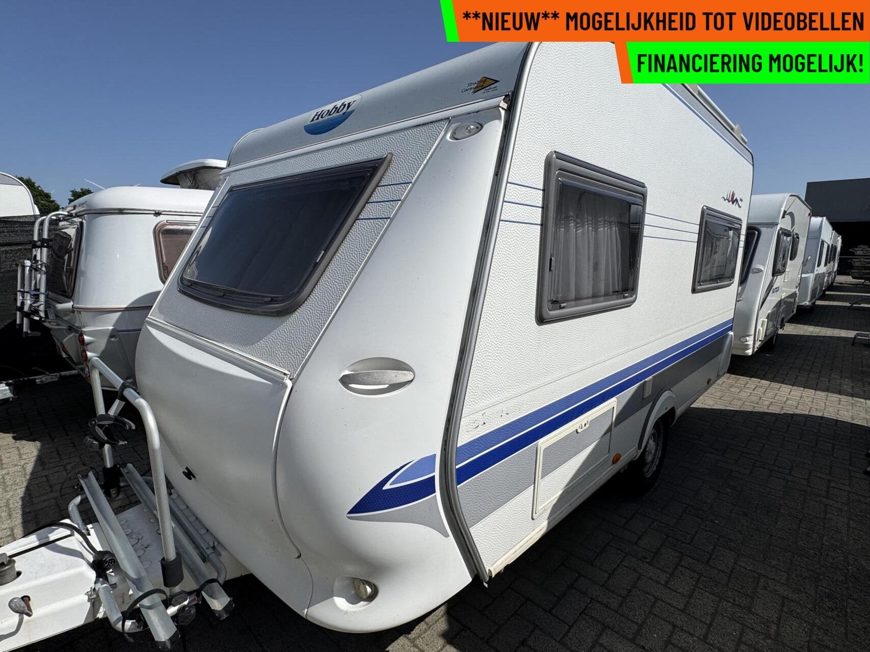 Hobby 400 SB DE LUXE, DWARSBED, TREINZIT, MOVER, VOORTENT, Hobby, Bedrijf, 5 tot 6 meter, Treinzit